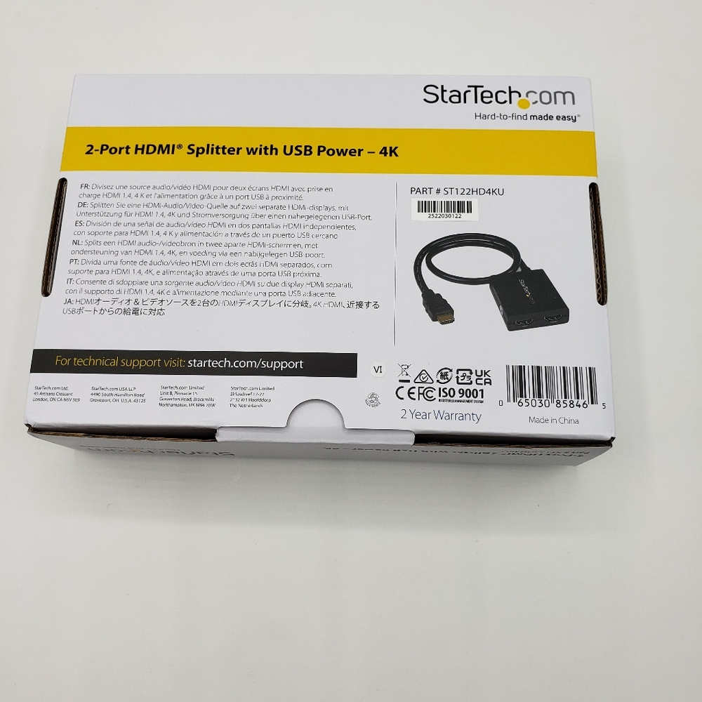 StarTech HDMI Splitter 1 In 2 Out - Picture 9 of 10